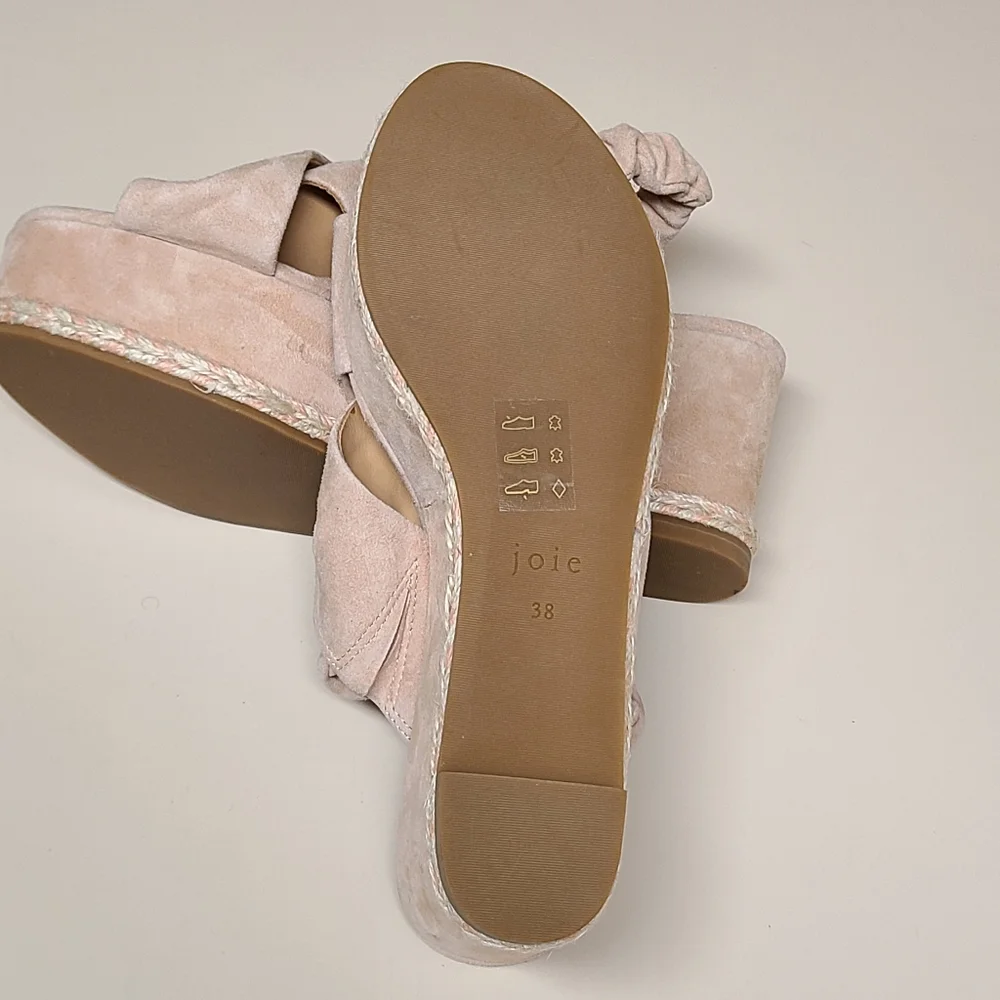 Joie Suede Garden slingback platform sandals size 38 - Picture 10 of 13